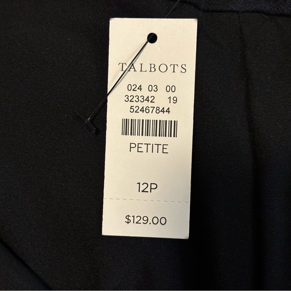 NWT Talbots Plaid Hampshire Ankle Pants, Size 12 Petite - Picture 12 of 14